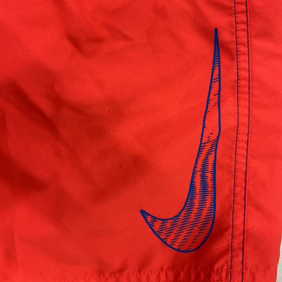 NIKE Bright Coral Orange Board-short Swim Trunks - Picture 6 of 6